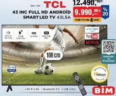 TCL 43 İNÇ FULL HD ANDROİD SMART LED TV / AKILLI TELEVİZYON